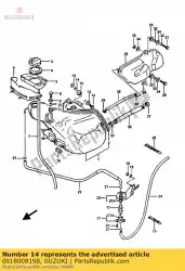 Qui puoi ordinare distanziatore, 8. 5x14x8 da Suzuki , con numero parte 0918008198: