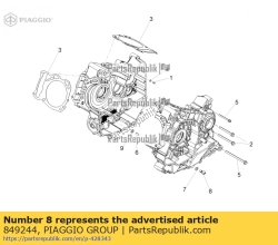 Aprilia 849244, Speciale schroef, OEM: Aprilia 849244