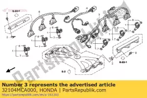 Honda 32104MCA000 sous-faisceau a, moteur - La partie au fond