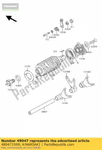 Kawasaki 490471068 przesuni?cie pr?ta - Dół