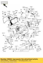 Here you can order the fan-assy from Kawasaki, with part number 595020002: