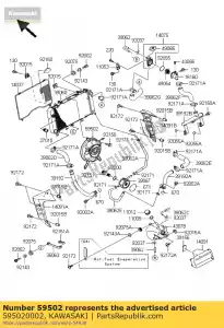 Kawasaki 595020002 fan-assy - Bottom side