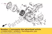 11340KY4901, Honda, couverture comp., l. carter honda f (j) portugal / kph nsr 125 1988 2000 2001, Nouveau