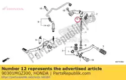 Qui puoi ordinare dado, speciale, 6mm (filetto sinistro) da Honda , con numero parte 90301MGZJ00: