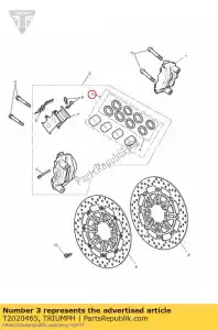 triumph T2020465 conjunto de pistão - Lado inferior