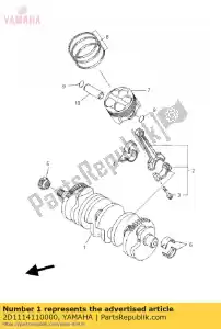 yamaha 2D1114110000 wa? korbowy - Dół