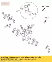 46030007500D, KTM, zuiger cpl. 45 mm d 65 ktm sx europe 65, Nieuw