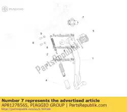 Here you can order the lateral stand switch from Piaggio Group, with part number AP81278565: