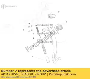 Piaggio Group AP81278565 interruptor de suporte lateral - Lado inferior