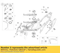 Ici, vous pouvez commander le interrupteur principal auprès de Piaggio Group , avec le numéro de pièce 899542: