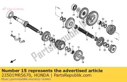 Ici, vous pouvez commander le engrenage, c-5 auprès de Honda , avec le numéro de pièce 23501MR5670: