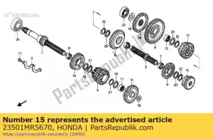 Honda 23501MR5670 gear,c-5 - Bottom side