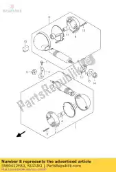 Here you can order the lamp,rearturn l from Suzuki, with part number 3560412FA0: