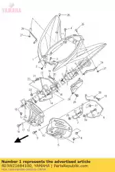 Ici, vous pouvez commander le garde-boue arrière comp. 2 auprès de Yamaha , avec le numéro de pièce 4D3W216B4100: