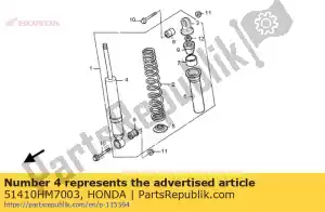 Honda 51410HM7003 comp amortecedor, fr - Lado inferior