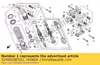 52400GBFA31, Honda, kussen achter honda cr  rb r cr80rb lw cr80r sw 80 , Nieuw