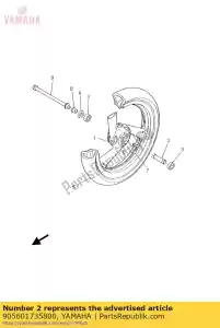 yamaha 905601735800 spacer(3ma) - Bottom side