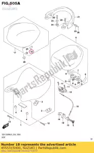 Suzuki 4555315H00 coussin - La partie au fond