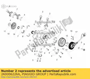 Piaggio Group 2A000622AA connecting rod, selection class 