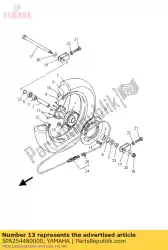 Aqui você pode pedir o roda dentada, acionada (48t) em Yamaha , com o número da peça 5PA254480000: