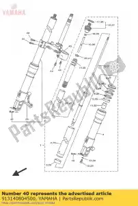 yamaha 913140804500 bout, socket - Onderkant