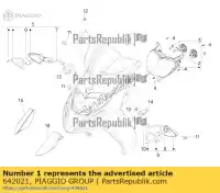 642021, Piaggio Group, przedni reflektor aprilia piaggio  lbmc50100, lbmc50101 lbmc50200, lbmc50201 lbmm70100 sr sr motard typhoon zapc506b zd4cs5,  50 125 2010 2011 2012 2013 2016 2017 2018 2019 2020 2021 2022, Nowy