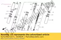 51424KZ1671, Honda, arbusto, tubo de horquilla honda xr  r vt shadow aero c3 c2 c black widow dc ace xr250r vt750c vt750c2 vt1100c2 250 1100 750 , Nuevo