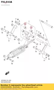 Suzuki 0926320090 rodamiento, rr cush - Lado inferior