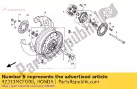 42313MCFD00, Honda, col, rr. côté roue honda vtr 1000 2001 2002 2003 2004 2005 2006, Nouveau