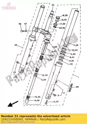 Ici, vous pouvez commander le joint huile auprès de Yamaha , avec le numéro de pièce 1UA231450000: