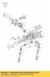 Aqui você pode pedir o tubo de ar id 9,5 mm em Triumph , com o número da peça T1250060: