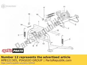 Piaggio Group AP8121305 stojak pin - Dół
