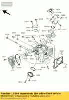 110080184, Kawasaki, cilindro testa comp klx110caf kawasaki  klx 110 2010 2011 2012 2013 2014 2015 2016 2017 2018 2019, Nuovo