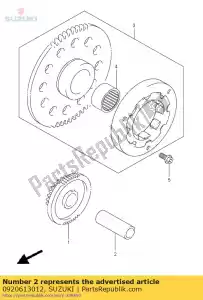 suzuki 0920613012 pin - Onderkant