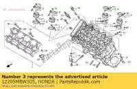 12205MBW305, Honda, guide, ex. valve (os) honda cbr 600 1999 2000 2001 2002 2003 2004 2005 2006 2007, New