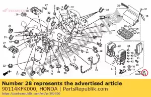 honda 90114KFK000 screw, special, 5x12 - Bottom side