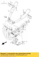 1418042F00, Suzuki, pipe,exh ctr l suzuki gsx  gsx1400 1400 , New