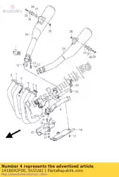 Here you can order the pipe,exh ctr l from Suzuki, with part number 1418042F00: