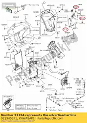 Qui puoi ordinare bullone, 6x16 klx125cbf da Kawasaki , con numero parte 921540391: