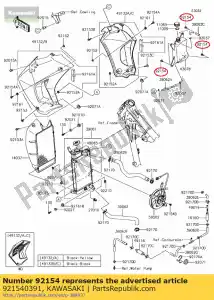 kawasaki 921540391 bullone, 6x16 klx125cbf - Il fondo