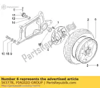 56377R, Piaggio Group, Roue arrière piaggio x x evo zapm36401 zapm36601 125 200 250 300 2004 2005 2006 2007 2008 2009 2016, Nouveau