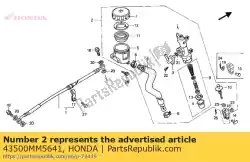 geen beschrijving beschikbaar op dit moment van Honda, met onderdeel nummer 43500MM5641, bestel je hier online: