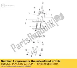 Ici, vous pouvez commander le couverture auprès de Piaggio Group , avec le numéro de pièce 668956: