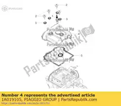 Qui puoi ordinare coperchio testa da Piaggio Group , con numero parte 1A019105: