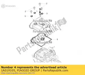 Piaggio Group 1A019105 coperchio testa - Il fondo