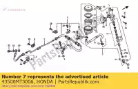 43500MT3006, Honda, Cilindro assy., rr. mestre (nissin) honda st 1100 1990 1991 1992 1993 1994, Novo