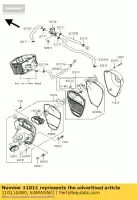 110110080, Kawasaki, boîtier-filtre à air vn900b6f kawasaki vn vulcan 900 2006 2007 2008 2009 2010 2011 2012 2015 2016, Nouveau