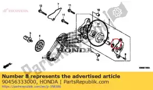 honda 90456333000 washer, thrust, 11mm - Bottom side