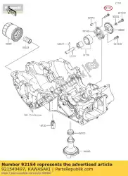 Qui puoi ordinare bullone, flangiato, 6x25 ej800abf da Kawasaki , con numero parte 921540497: