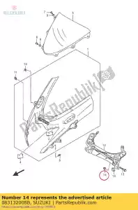 suzuki 083132008B nut - Bottom side